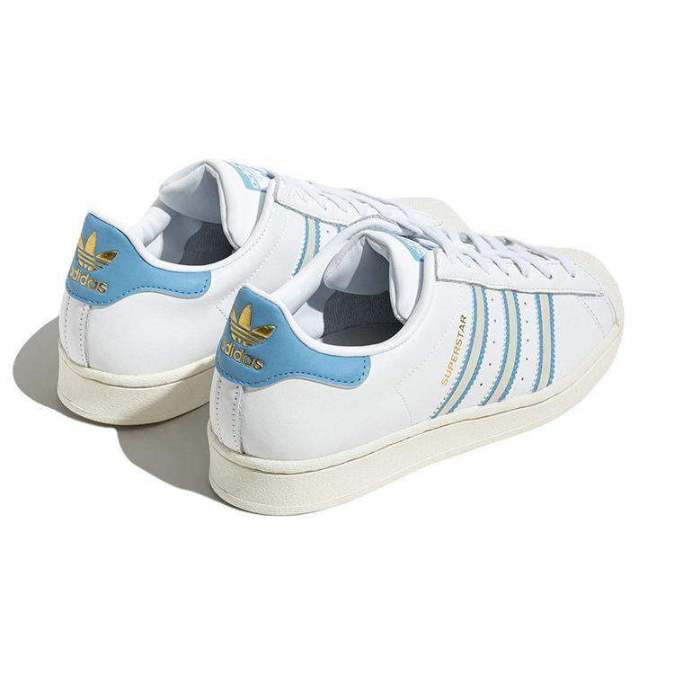 Adidas Superstar White Light Blue Unisex Sneakers Cloud-White Off-White GX9876