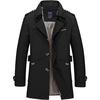 Autumn and Winter Business Casual Men's Cotton Long-sleeved Windbreaker Jacket