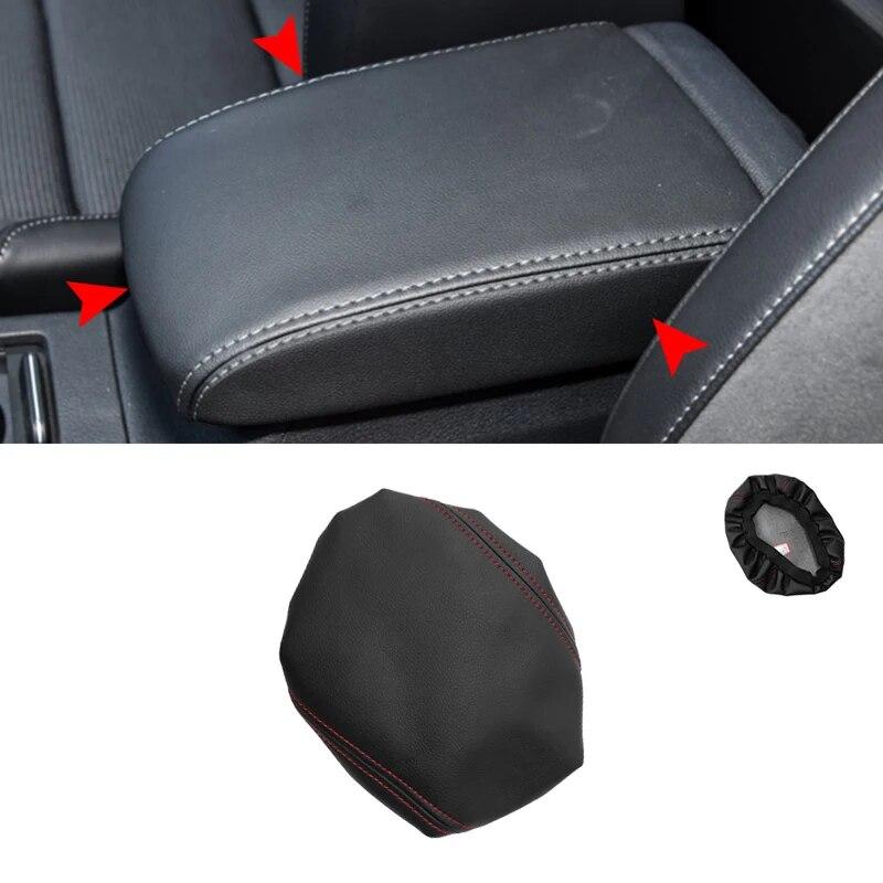 Center Armrest Leather Cover For VW Golf 7 MK7 VII 2014 2015 2016 Car Interior Center Control Armrest Box Surface Cover Trim