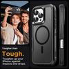 Rugged Armor Case for IPhone 16 15 14 13 12 11 Pro XR Max Plus Magsafe Wireless Charger Heavy Duty Shockproof Anti-Scratch Protective Kickstand Cover