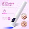 Handheld UV LED Nail Lamp Mini Portable Nail Dryer with Two Timer Settings Rechargeable Quick Drying Manicure Lamp Flashlight