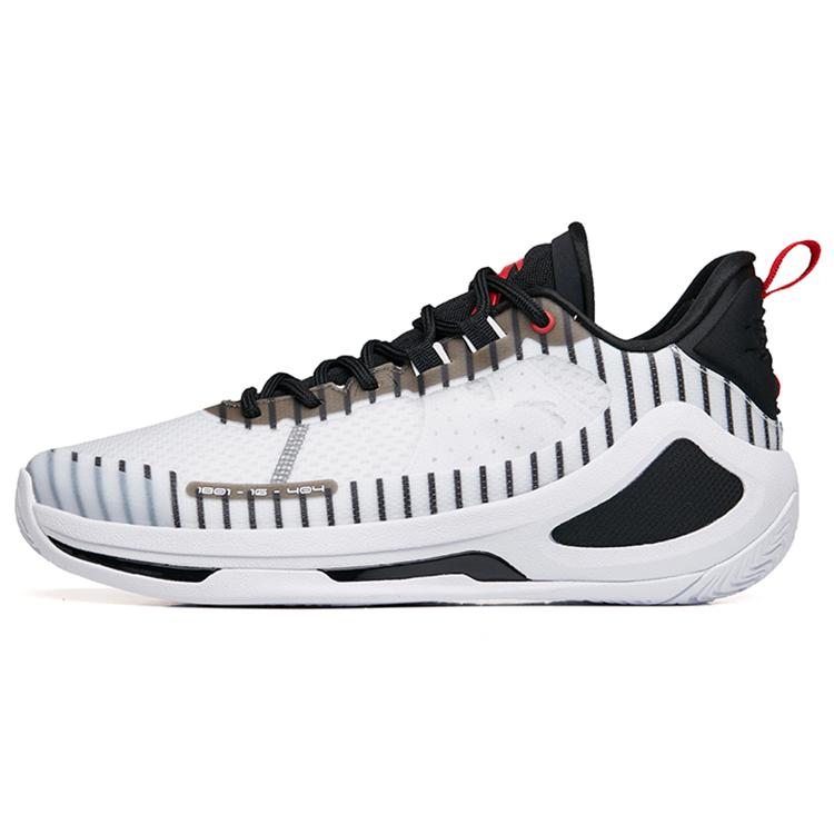 New Anta Alien 3 SE Wear Resistant Low Top Basketball Shoes Men's White Black 112231107-3