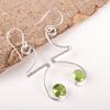 Peridot Earrings Gemstone Jewelry, 925 Solid Sterling Silver Earrings, Handmade Jewelry Meditation Earrings, Gift For Him