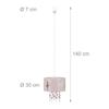 Relaxdays Lampe À Suspension Fille Danseuses Étoiles Ballerines Plafond Motifs Étoiles Mobile Chambre Enfant, Rose