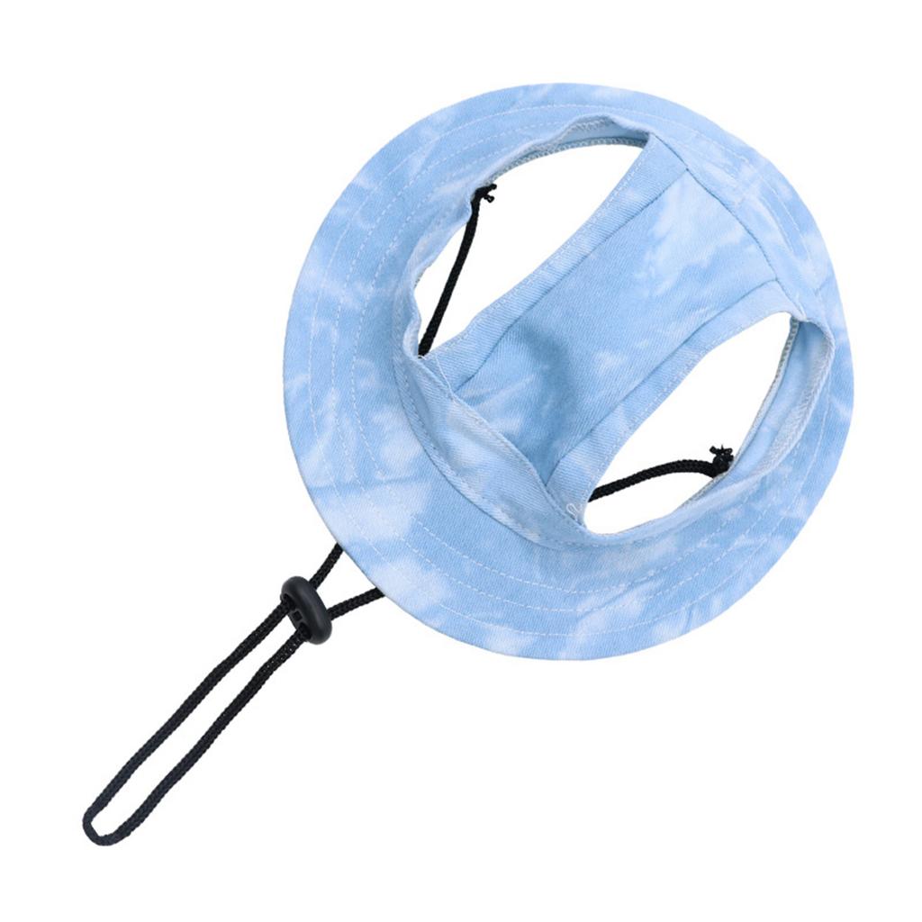 Персонализированная вышивка на заказ Питомец - линяющий Открытые уши Регулируемая веревочная пряжка Панама Кошка Собака Солнечная шляпа Маленькая собака Солнечная шляпа