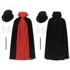 Костюм мага для мальчиков девочек детей для ролевых игр плащ цилиндр магия Хэллоуин нарядный набор