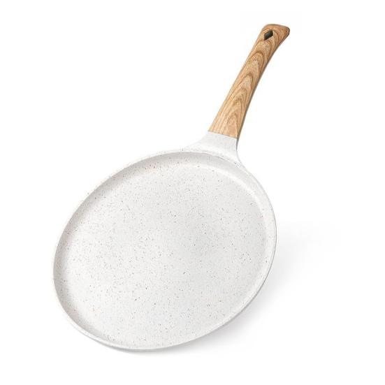 Yousheng Granite Tortilla Pan Non-Stick Frying Pan for Pancakes Dumplings High Temperature Resistant Skillet Flat Pan with Handle