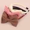 3pcs Fabric Bows Headbands for Girls Plastic Teeth Hairbands 4inch Hair Bows with Headband Children Kids Hair Accessories