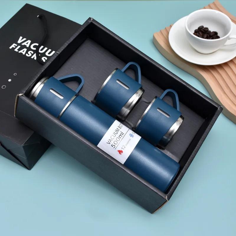 304 Double-Layer Stainless Steel Vacuum Thermos Cup Set of Wine Beer Coffee 500ml Insulated Travel Mug Business Water Bottle