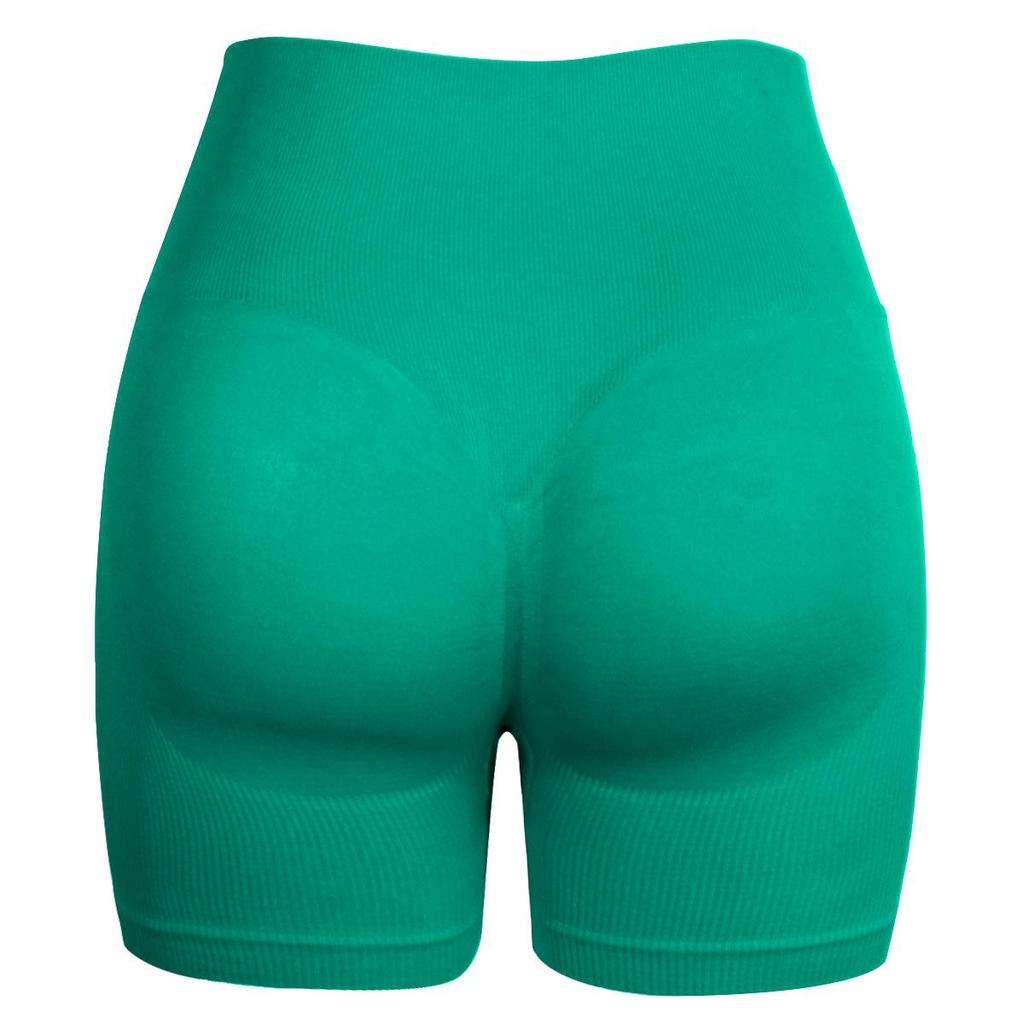 Seamless Ribbed Butt-Lifting Yoga Shorts - Super Elastic Slimming Fitness Pants