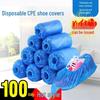 Waterproof Dustproof Disposable Shoe Covers, 100-Pack