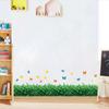Green Leafy Plant Skirting Line Corner Corridor Decoration Self-adhesive Painting Remove Wall Stickers