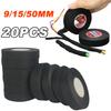 Electrical Insulating Tape Heat Resistant Harness Tape 9/15/50MM Car Cable Harness Wiring Loom Protection Waterproof Tape