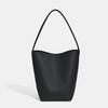 New First-layer Cowhide Bucket Bag Women's Commuter Shoulder Bag Light Luxury Fashion Bag Large Capacity Minimalist Tote Bag