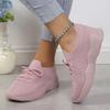 Fashion Women Mesh Breathable Casual Sneakers Lace-up Vulcanized Shoes Ladies Platform Sneakers Female Shoes Plus Size Zapatos De Mujer