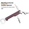 Bottle Opener 3 In 1 Design Durable Wine Corkscrew Stainless Steel Beer Opener with Cutter for Home Kitchen