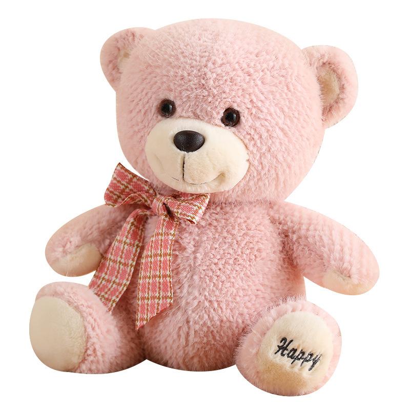 Bow Tie Teddy Bear Plush Toy Doll Sitting Cuddle Bear Doll Cute Bear For Girlfriend Valentine'S Day Gift