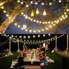 50/100 Leds Crystal Ball Waterproof Solar Outdoor String Lights Solar Powered Globe Fairy String Lights for Outside Garden, Yard, Home, Patio