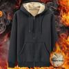 Men's Winter Lambskin Hooded Sweater Cardigan - Warm, Versatile, Thickened Zipper Jacket