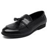 Fashion Plus Size 48 Men Business Dress Casual Fashion Elegant Formal Shoes Slip-on Evening Loafers Tassel Leather Shoes Wedding Shoes