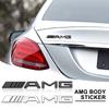 AMG Emblem Car Body Trunk Metal Sticker Car Badge Decoration Accessories For C500 C200 C300 A B C E GLA CLA GLK GL ML GLE