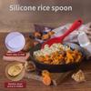 1pc Kitchen Utensils Food Grade Heat Resistant Silicone Rice Spoon Heat Resistant Sushi Scoop Silicone Plastic Rice Paddle