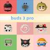 Headphone Case for Samsung Galaxy Buds 3 & Buds 3 Pro (2024),Popular Cute Funny Creative Design Silicone Ear Buds Case with Hook