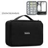 Boona Travel Accessories Bag Portable Electronic Accessories case,Dual Cable Organizer Bag Carrying Bag for Cords,USB Flash L&XL