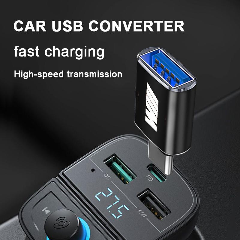 M-LOGO Car Charging Adapter TypeC To USB Converter Car Accessories For BMW E90 E60 E46 E39 F30 F10 E87 X3 X4 X5 X6 X7 X1 G30 G20 Z3 Z4