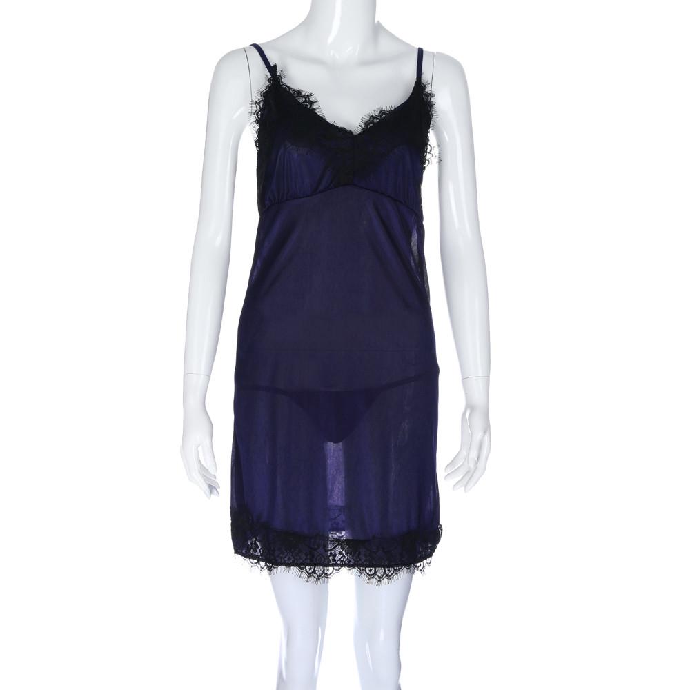 Women Sexy Lace Lingerie Nightwear Underwear Robe Babydoll Sleepwear Dress