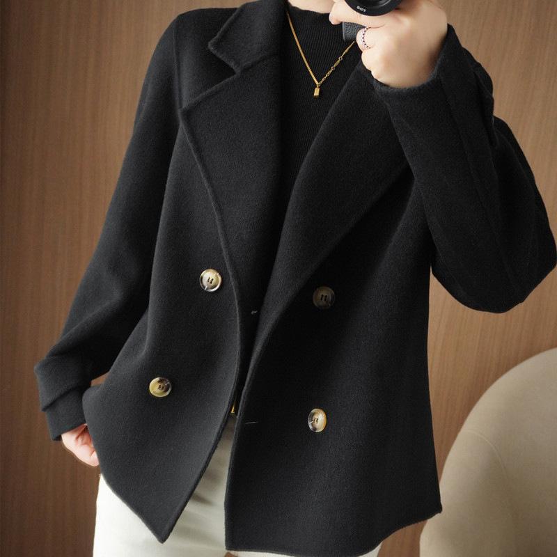 Autumn and Winter Loose Cardigan Coat Short Suit Collar Jacket Temperament Fashion Women's Clothing