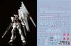 Decals for RE Robot MS Detail Up Nu Fluorescent!! Water-slide HG, RG, MG, PG, (RG 1/144 RX-93 Gundam)