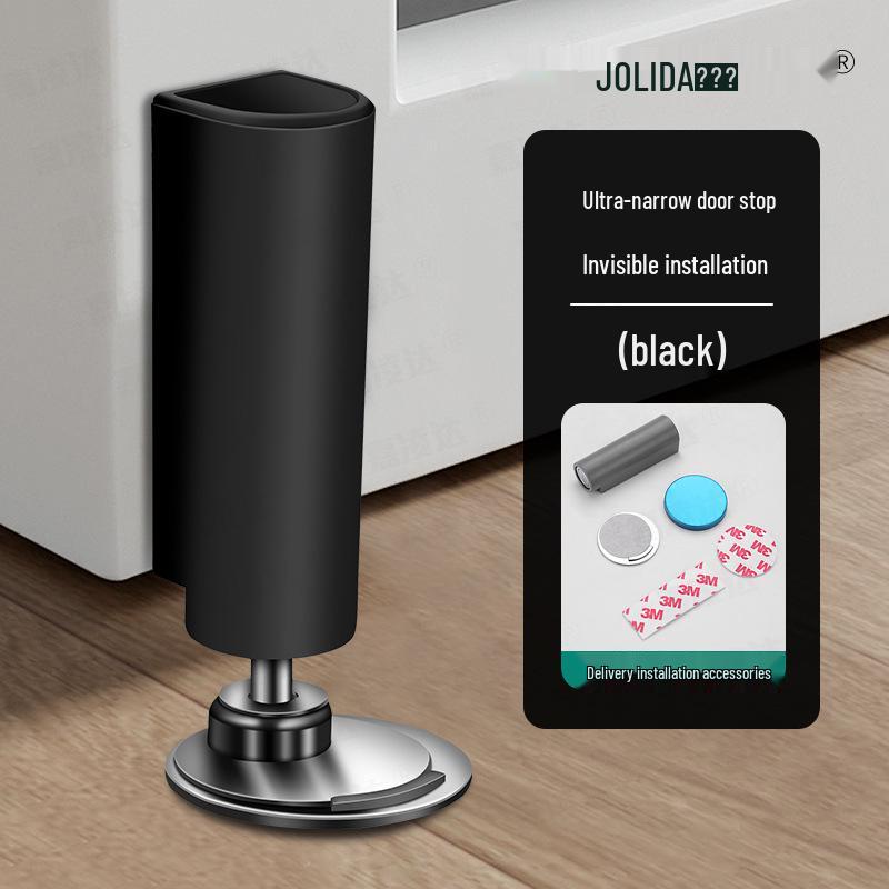 Magnetic Invisible Floor Door Stop - Anti-Collision Door Holder for Bathroom