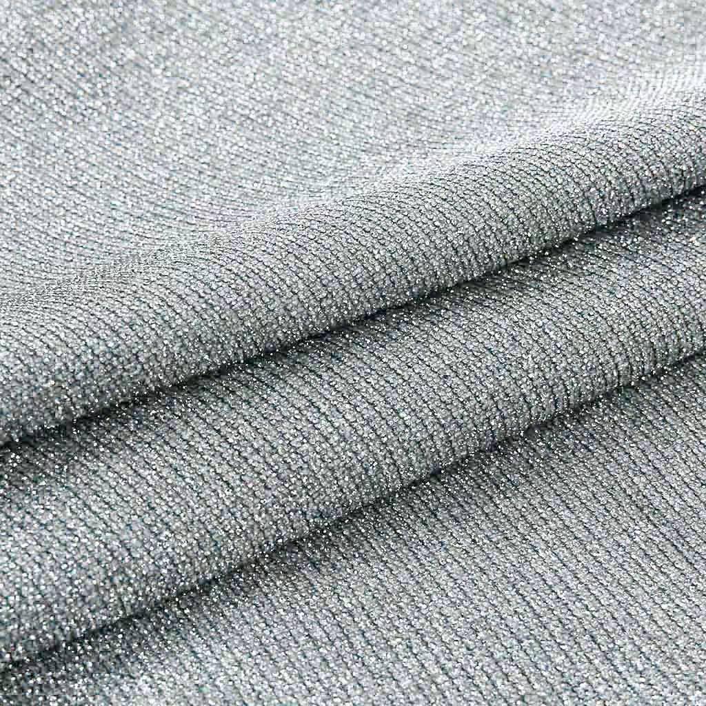 European & American Women's Shiny Silver Dot V-Neck Pearl Camisole