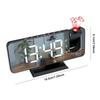 Electronic Snooze Table Clock USB Projector Alarm Clocks for Bedrooms Digital Bedside Watches Home Decor Garden 12 H Wall Desk