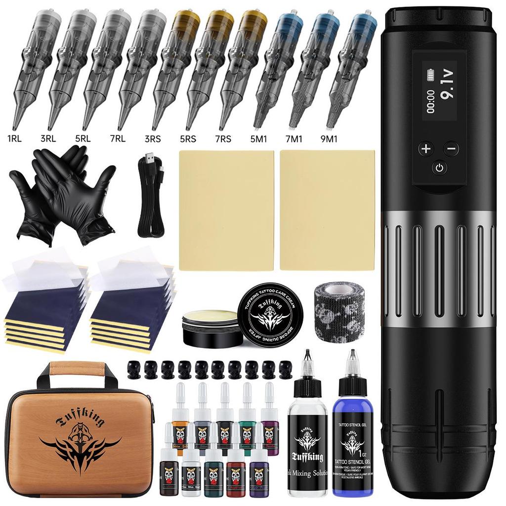Tuffking Wireless Tattoo Machine Set: Multifunctional Tattoo Pen with Microblading Capabilities