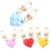 Accessories Separable Building Block Key Buckle Heart Key Ring Key Chain Love Heart Brick Keychain
