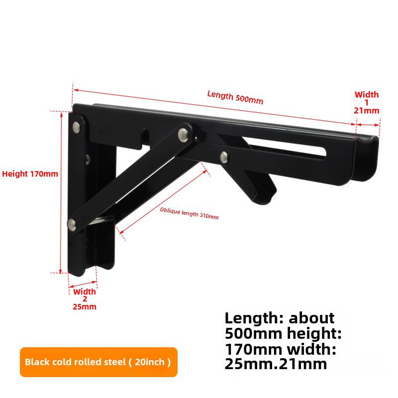 Dinite Stainless Steel Folding Shelf Bracket