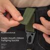 Outdoor Tactical Nylon Belt Buckle & Key Accessory with Multifunctional Eagle Beak Hook