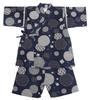 Hasegawa Jinbei for Boys Polka Size 110 Children's (Japanese Dot/Navy)