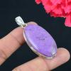 Purpurite Gemstone Pendant Solid 925 Sterling Silver Pendant Jewelry Gift For Unisex