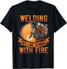 Funny Welder Shirts Men Welding It's Like Sewing With Fire T-Shirt Print T Shirt Prevalent Tops & Tees Cotton Men Leisure