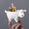 Yousheng Cartoon Sheep Candle Holder Votive Tealight Candle Stand Living Room Bathroom Candlestick Decoration Table Centerpiece Ornament