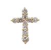 [New] K18 Diamond/0.45ct Gradient Cross Pendant Top [f3-9]
