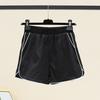 White Sports Shorts for Women In Summer New Loose and Slim Appearance with A-line Pants High Waist Casual and Thin