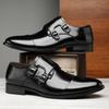 Fashion New Designer Monk Strap Loafers For Men Black Brown Wedding Party Dress Business Shoes Formal Footwear Zapatos Hombre