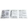 3Pcs Transparent Stamp Rubber   Journal Album Decoration Crafts Accessories
