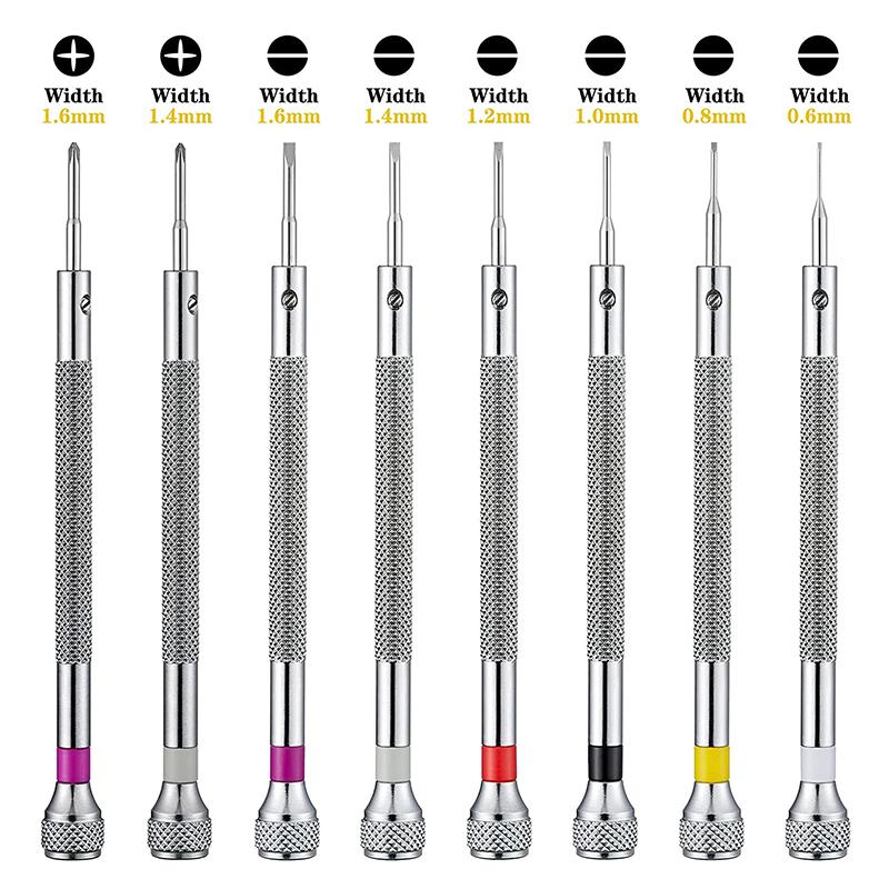 Watch Screwdriver Micro Precision Jewelry Screwdriver 0.6-1.6Mm Watch Repair