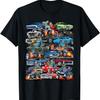 Car Madness! Muscle Cars Classic Cars and Hotrods Cartoon T-Shirt