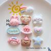 Adorable Animal Bear Cartoon Resin Accessories: DIY Mobile Phone Case, Hairpin, Headdress, Magnet, Cream Glue.